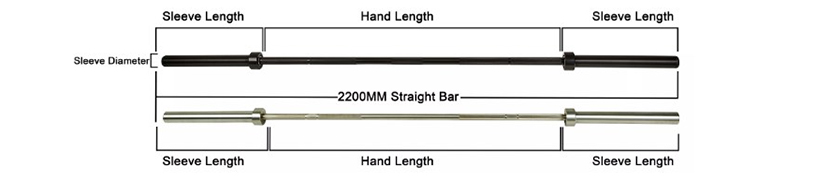 220CM Weight lifting Bar Products Size6