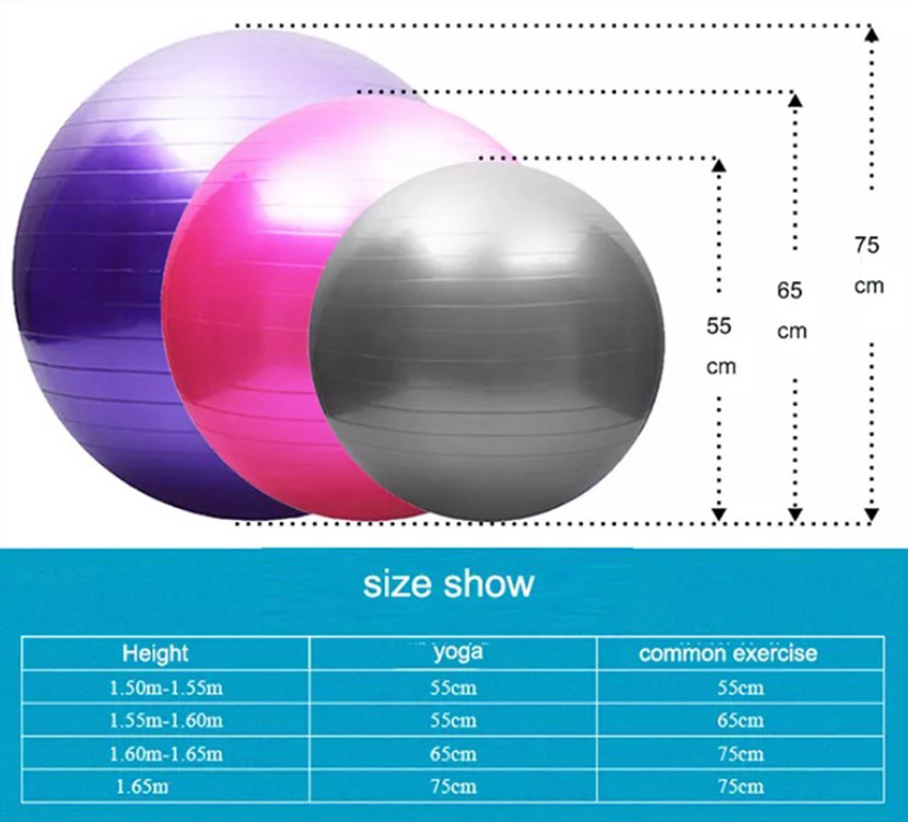 Ariketa Ball Yoga Ball 55-75cm Pump8