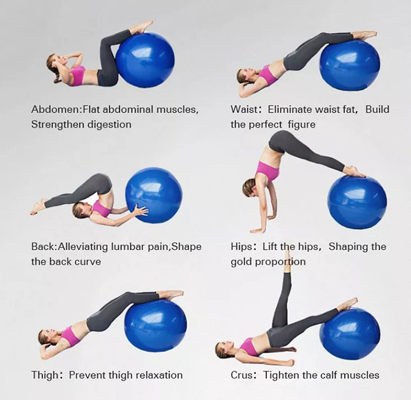 Exercise Ball Yoga Ball 55-75cm na may Pump9